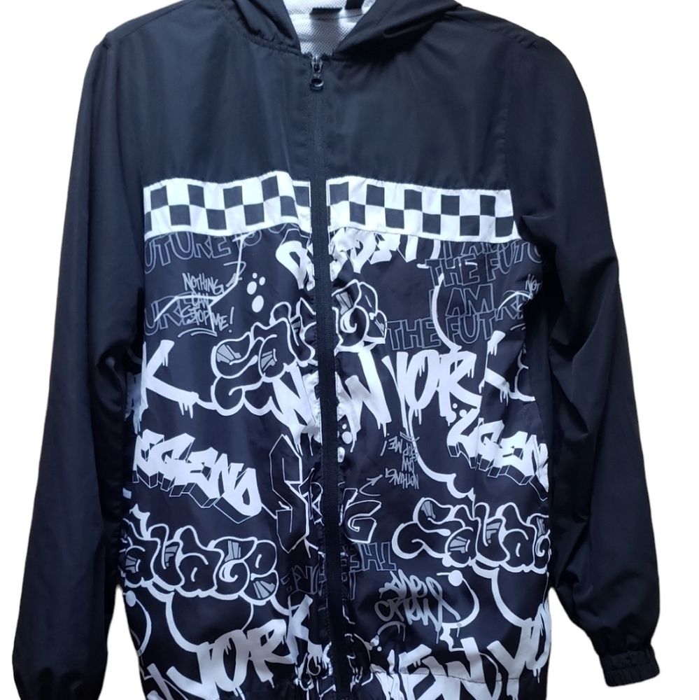IDEOLOGY Boys Graffiti-Print Jacket